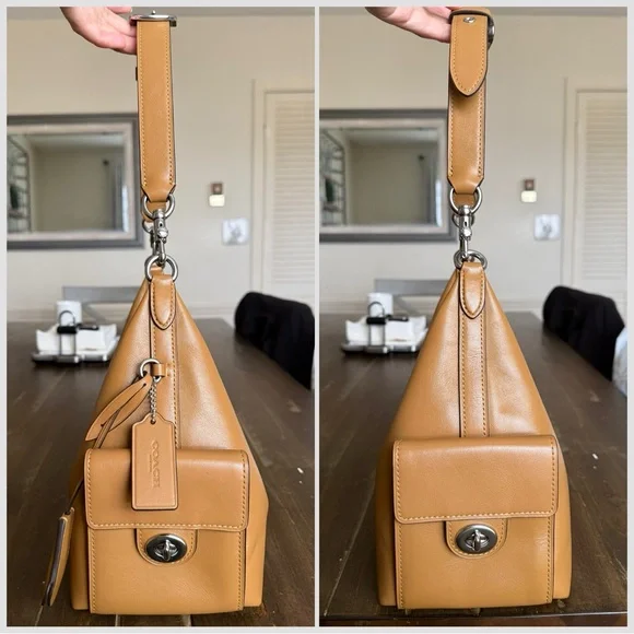 Coach Juliet Cargo in Glazed Honey Brown EUC - Picture 3 of 7